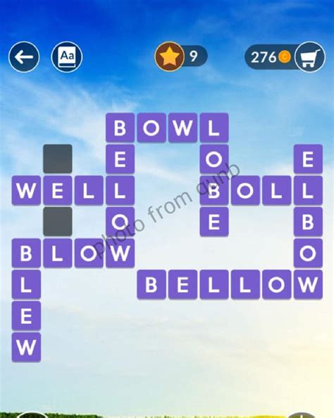 Wordscapes Level 889, Sail 9 .